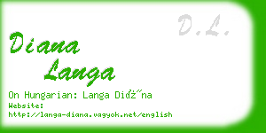 diana langa business card